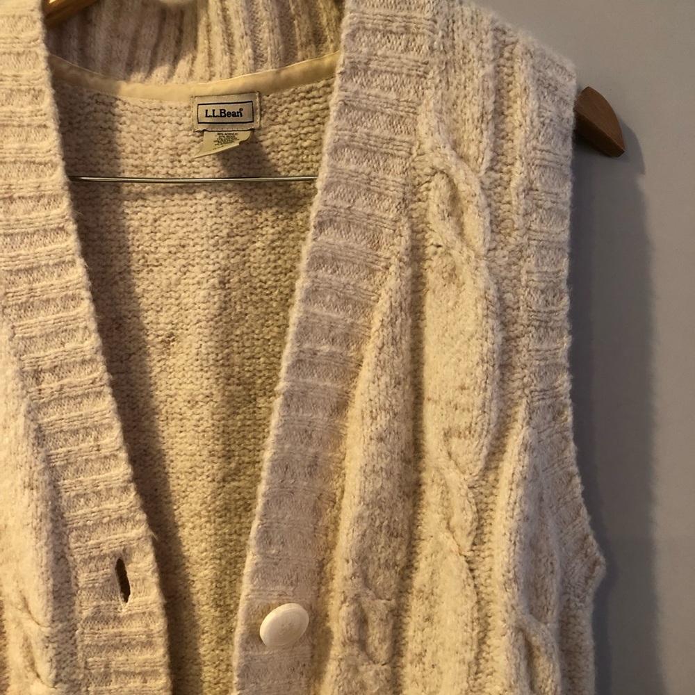 Knit button-up vest
